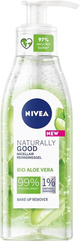 NIVEA Naturally Good Micellar Washgel mit Bio-Aloe Vera – 140 ml – Pum –  Online Voordeelshop