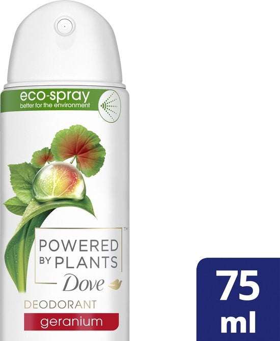 dove powered by plants deodorant Dove Powered by Plants Deodorant Geranium 75 ml – Online Voordeelshop