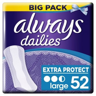 Dailies large panty liners - Packaging damaged