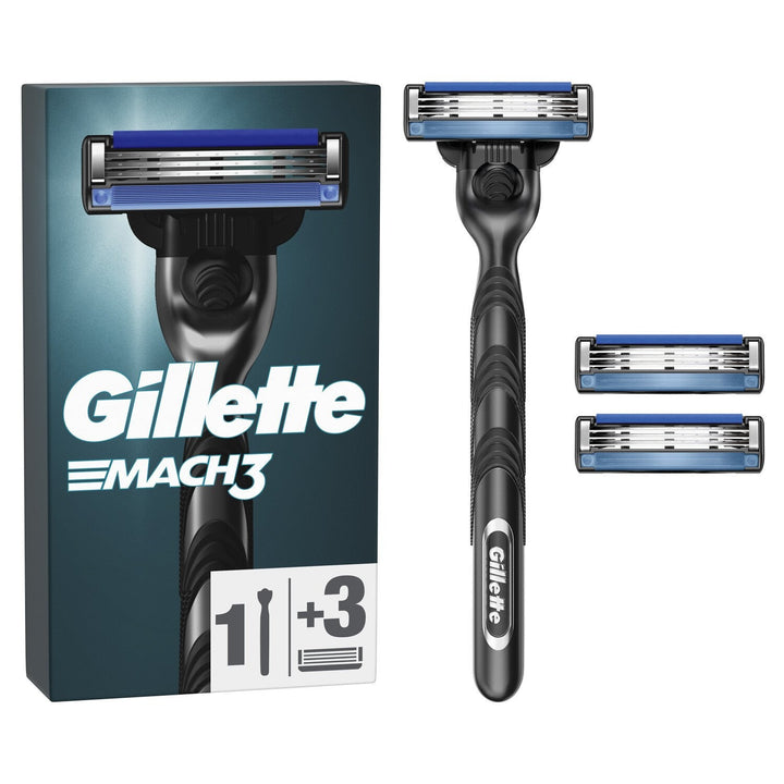 Gillette Mach3 - Shaving System and 2 Razor Blades - Packaging damaged