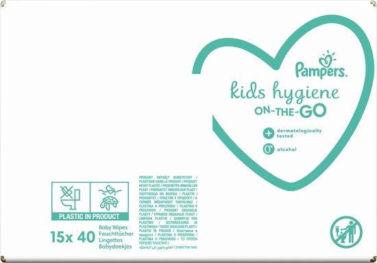 Pampers Kids Hygiene-Babytücher für unterwegs – 600 Stück