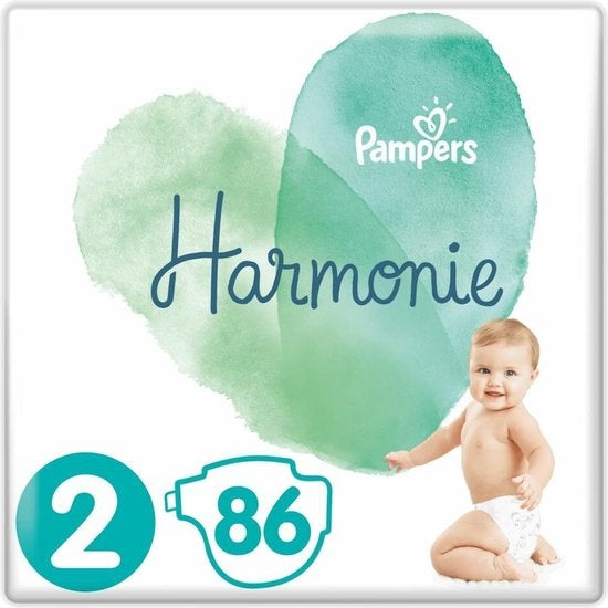 Pampers Harmonie / Pure Size 2 (4-8kg) 172 Diapers