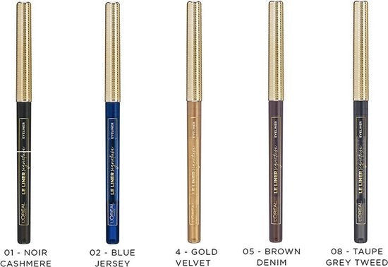 L'Oréal Paris Make-Up Designer Le Liner Signature 05 Brown Denim 'Brauner wasserfester Augenstift - 5,4 gr.