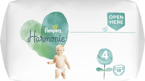 Pampers Harmonie / Pure Größe 4 (9-14 kg) 76 Windeln