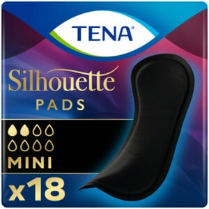 TENA Silhouette Noir Pads - 18 pieces - for urine loss (incontinence)