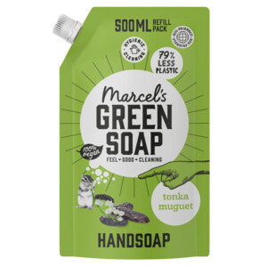 Marcel’s Green Soap Handzeep Tonka & Muguet Navul Stazak 500 ml