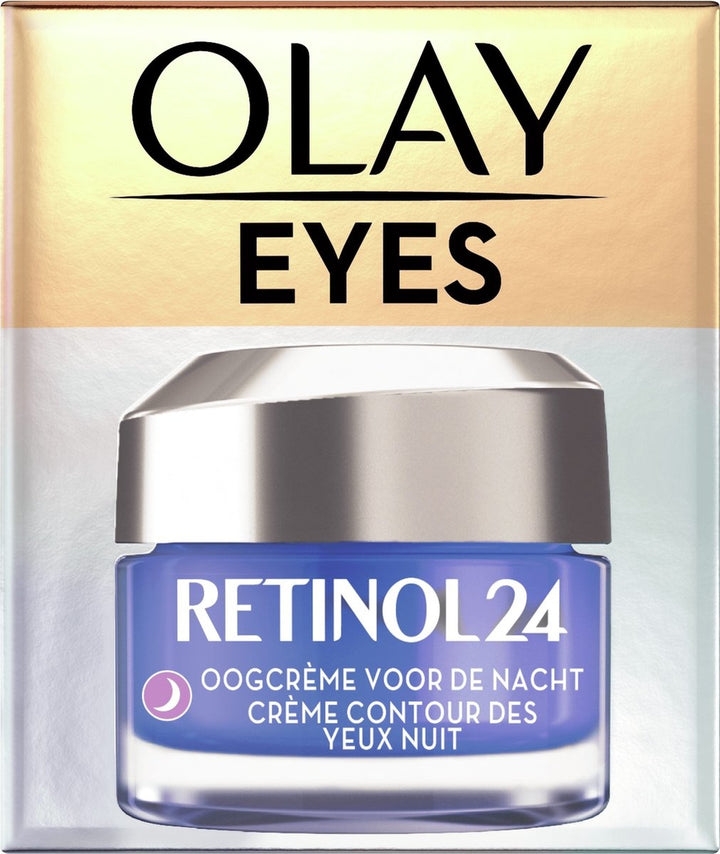 Olay Retinol24 – Augencreme für die Nacht – mit Retinol und Vitamin B3 – 15 ml