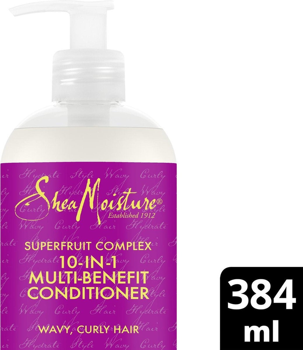 Shea Moisture 10-in-1 Multi-Benefit Conditioner - 384 ml - Pompje ontbreekt