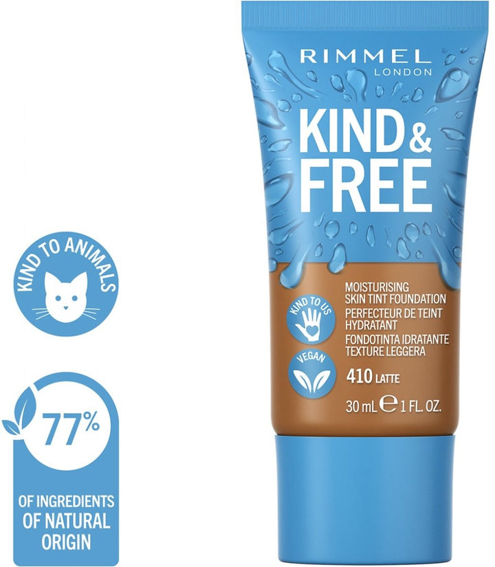 Rimmel London KIND &amp; FREE Vegan Foundation - 410 Latte