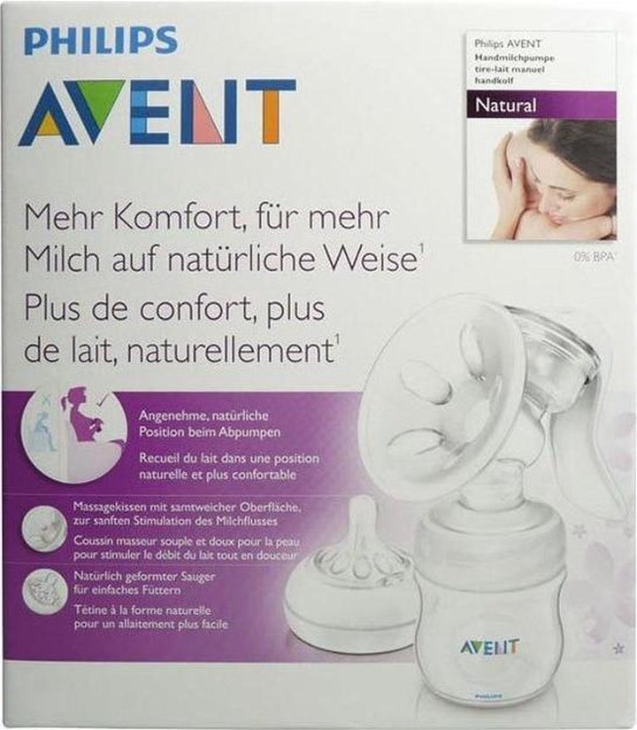 Philips Avent SCF330/20 Manual breast pump - with Philips Avent Natural baby bottle -125 ml