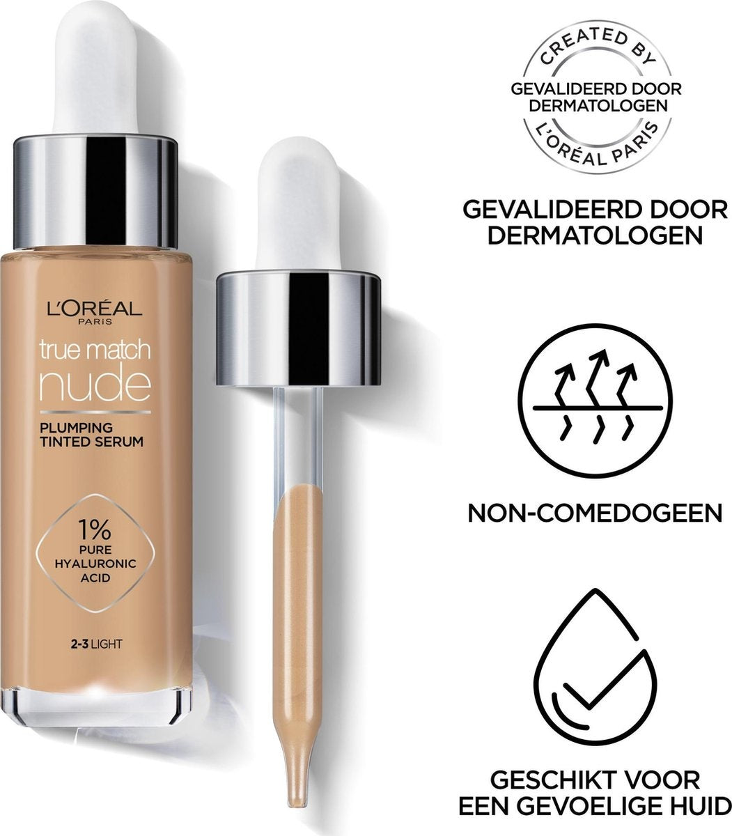 L'Oréal Paris True Match Tinted Serum Foundation - 2-3 Light - 30ml