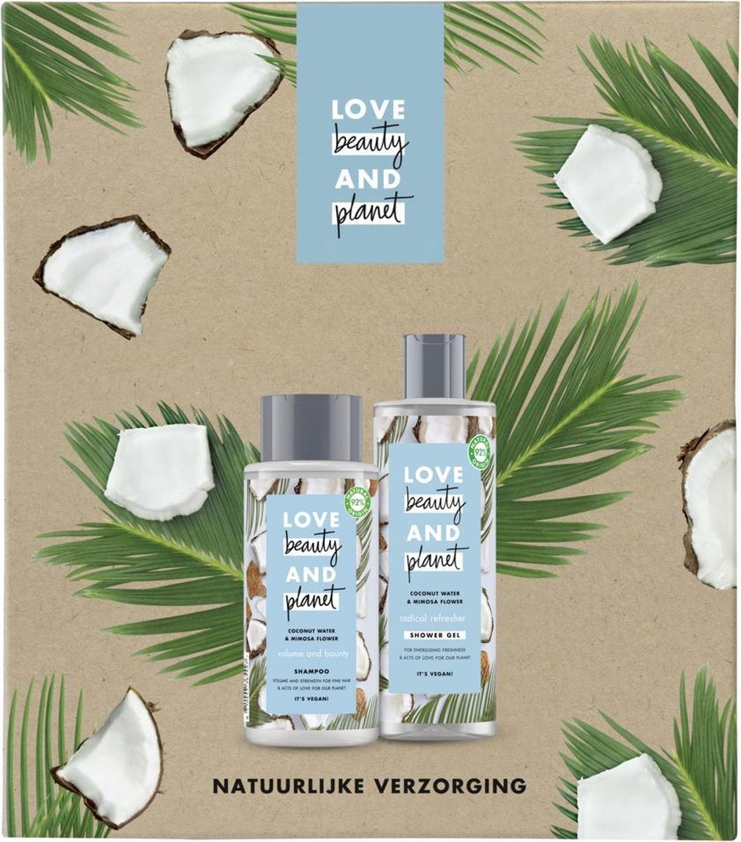 Love Beauty and Planet Coconut Water &amp; Mimosa Flower – Duschgel und Shampoo – Geschenkset