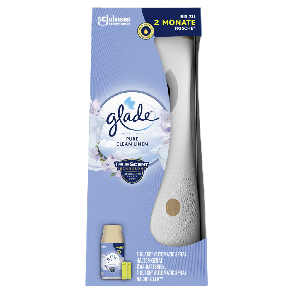 Glade Automatic Spray Startset Pure Clean Linen 269 ml - Beschadigde verpakking