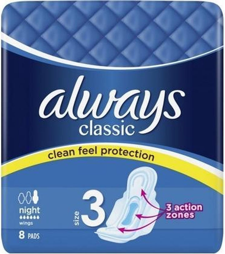 Always Classic Night "Clean Feel Protection" - 8 pcs