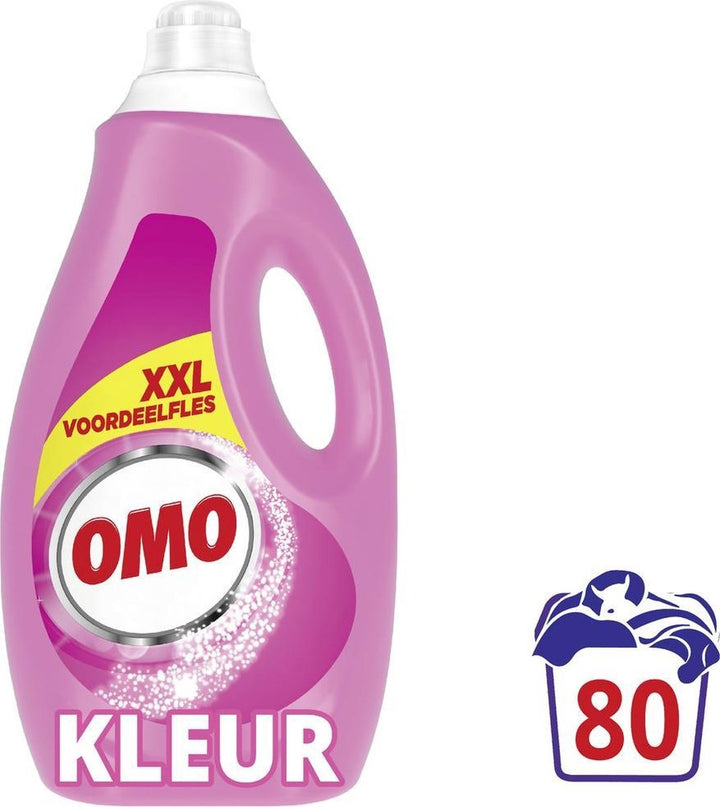 Omo Color Flüssigwaschmittel – 80 Waschgänge – Vorteilspackung