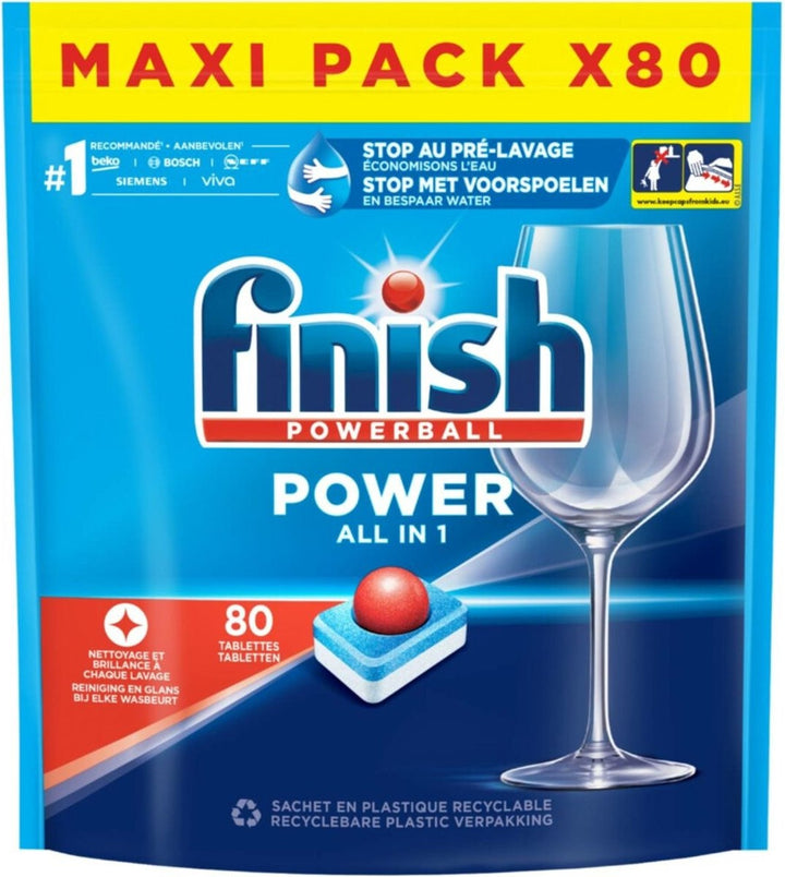 Finish Power All in One Normale Spülmaschinentabs – 80 Stück