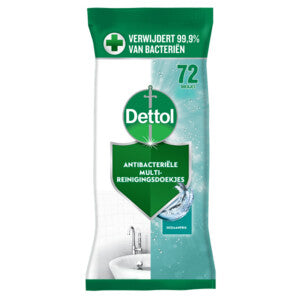 Dettol Antibacterial Cleaning Wipes Ocean Fresh 72 pieces - Packaging damaged