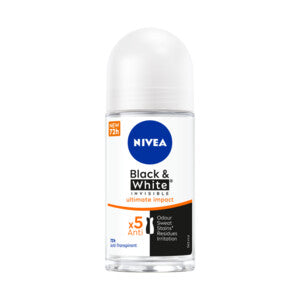 Nivea Deodorant Roller Schwarz &amp; Weiß Ultimate Impact 50 ml