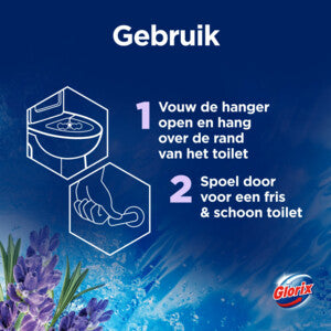 Glorix Power Clean Toiletblok - Lavendel