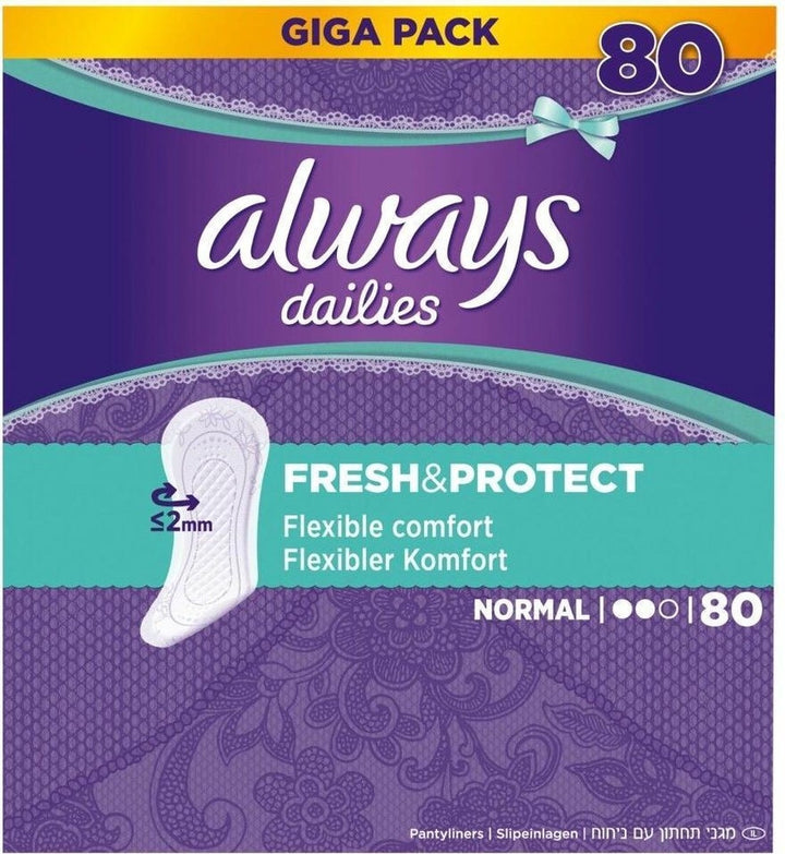 Always Panty Liners Normal 80 pieces