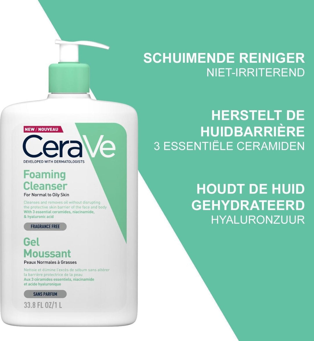 CeraVe Schuimende Reinigingsgel - 1000ml - Pompje ontbreekt