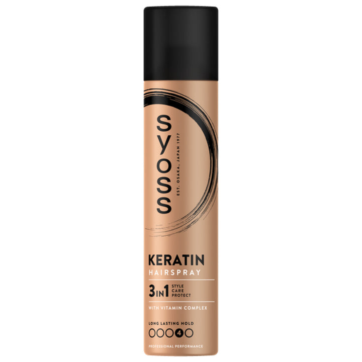 Syoss Keratin Haarspray - 300 ml - Dopje ontbreekt