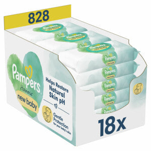 Pampers Harmonie Protect & Care Baby Wipes 9 Packs = 396 Wipes