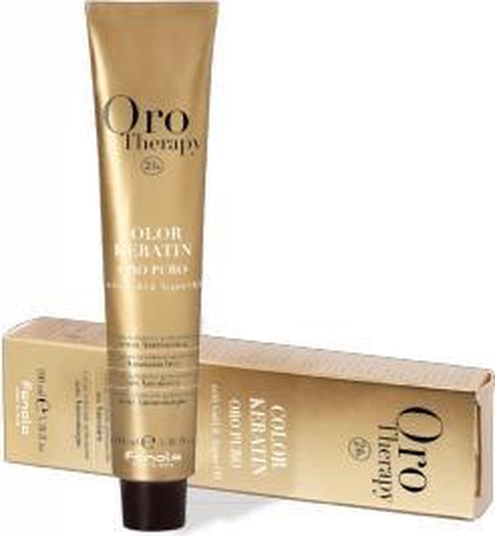 Fanola Haarfärbemittel Orotherapy Color Keratin Permanent Coloring Cream 8.14 Glandula – Verpackung beschädigt.