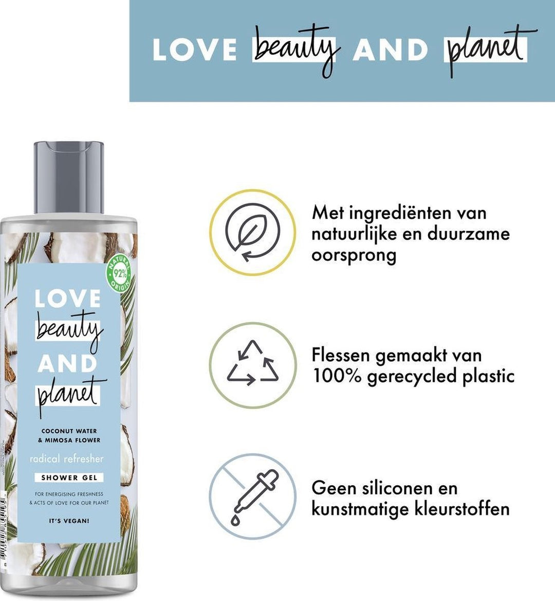 Love Beauty and Planet Shower Gel Coconut Water &amp; Mimosa Shower - 400 ml