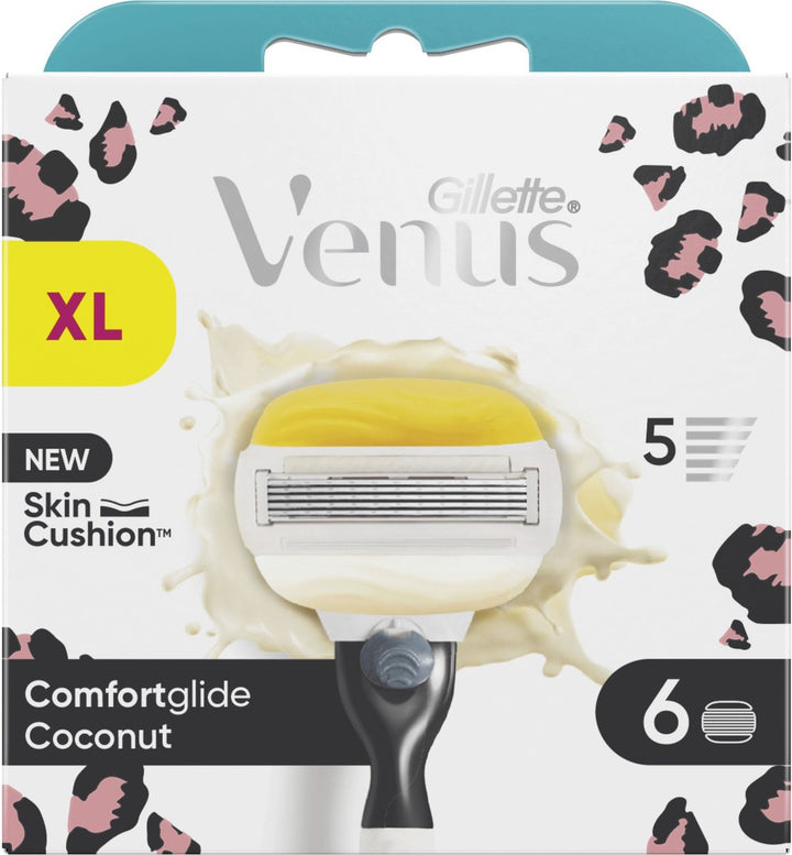 Gillette Venus Rasierklingen Comfortglide Coconut - 6 Nachfüllklingen - Beschädigte Verpackung