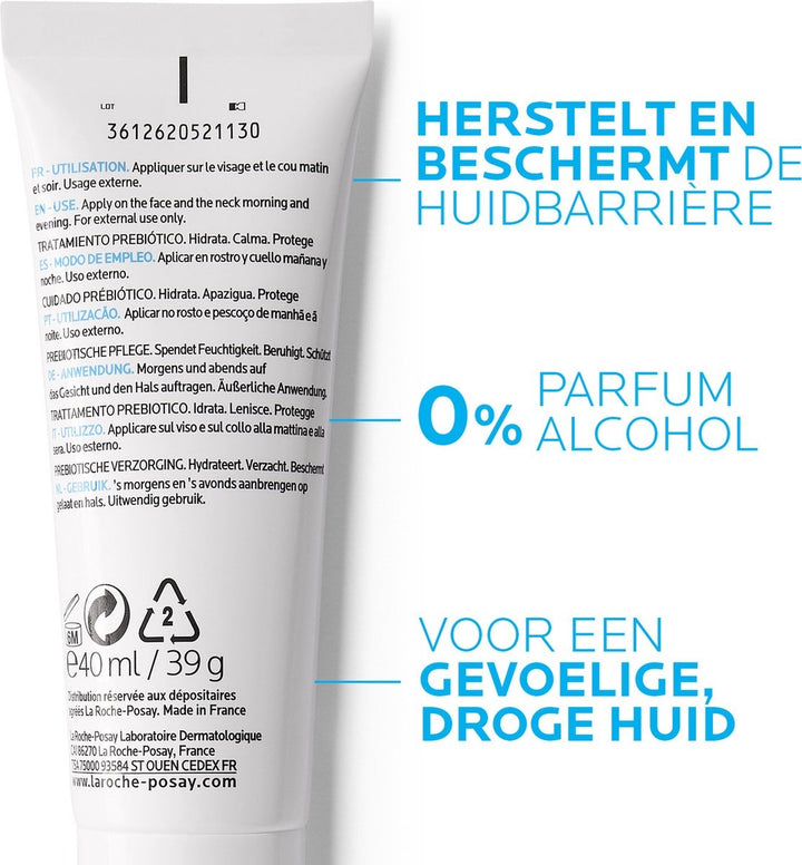 La Roche-Posay Toleriane Sensitive Reichhaltige Tagescreme – 40 ml – Trockene Haut