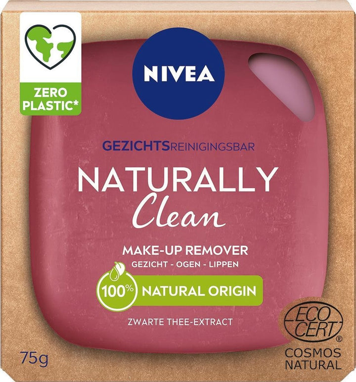 NIVEA Naturally Clean Face Bar Make-up-Entferner – 75 g