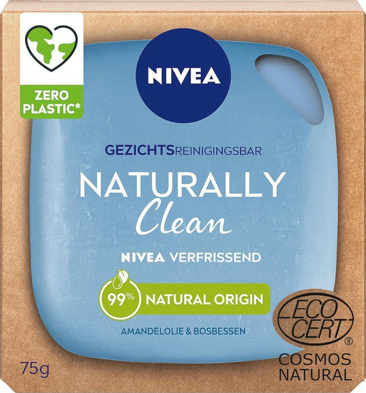 NIVEA Naturally Clean Face Cleasing Bar Erfrischend 75gr