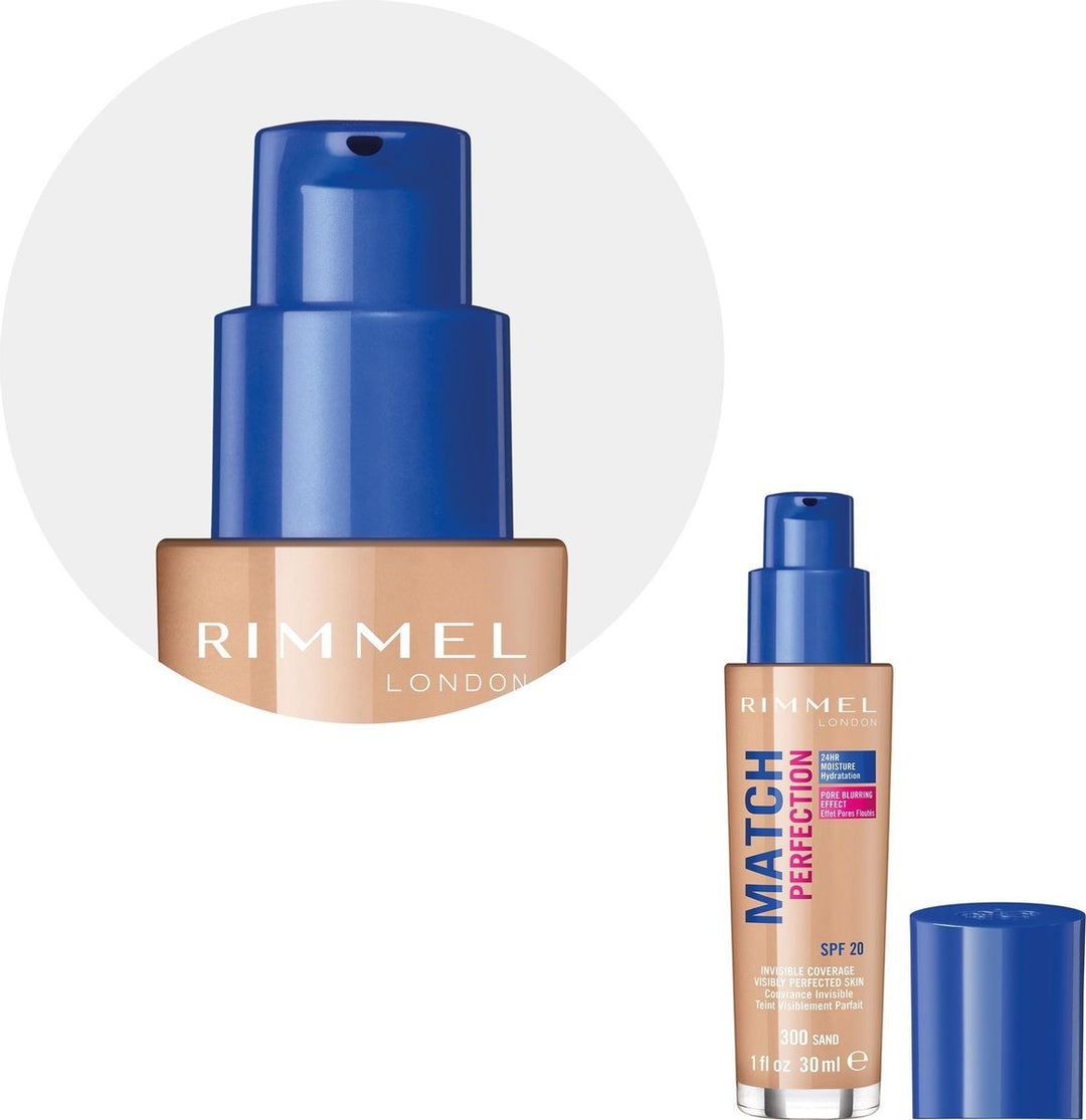 Rimmel London Match Perfection SPF20 Foundation - 300 Sand