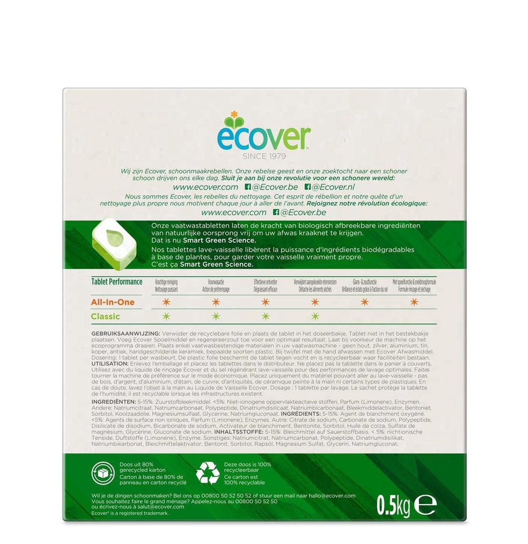 Ecover Dishwasher Tablets Classic - 25 Tablets