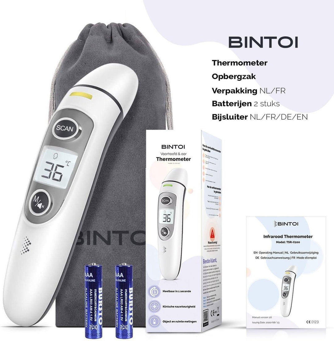 Bintoi¬Æ X200 - Stirnthermometer - Ohrthermometer - Fieberthermometer - Verpackung beschädigt