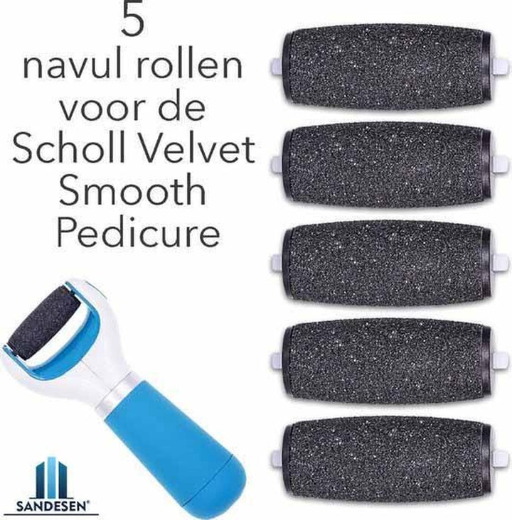 5 Replacement rollers for the Scholl Velvet Smooth pedicure - Packaging damaged