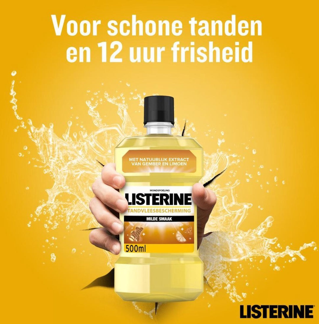 Listerine Mouthwash Fresh Ginger &amp; Lime 500 ml