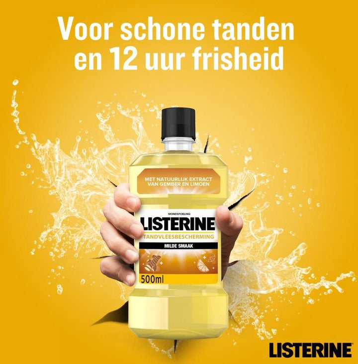 Listerine Mouthwash Fresh Ginger &amp; Lime 500 ml