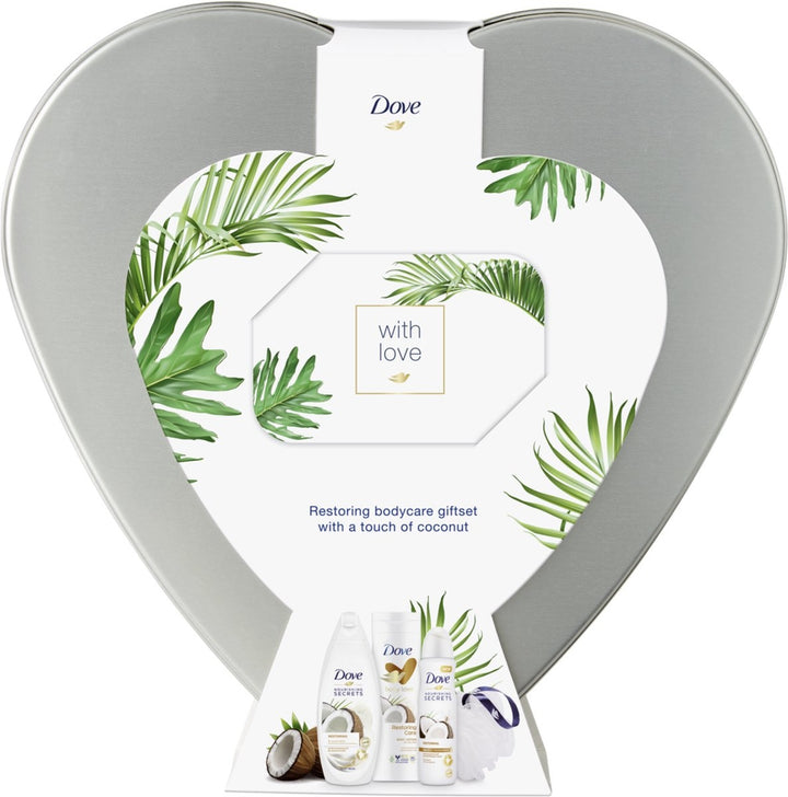 Dove Nourishing Secrets Coconut Heart Tin Gift Set