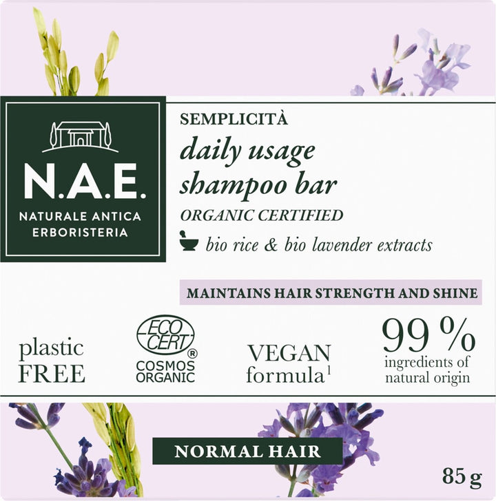 NAE Shampoo Bar Lavendel – Täglicher Gebrauch 85 gr