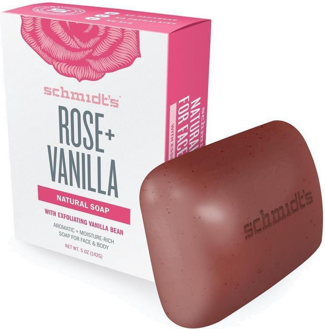 Schmidt's Rose + Vanilla Natural Soap Bar - 142 g