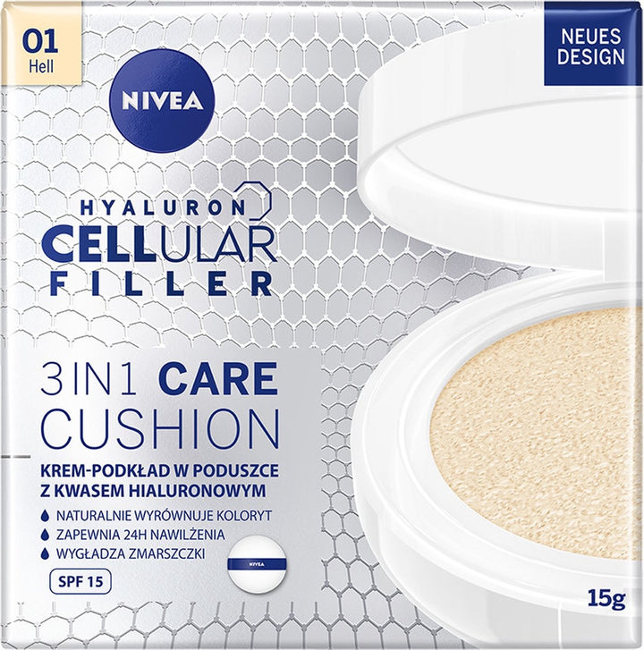 NIVEA Hyaluron Cellular Filler 3in1 Care Cushion ‚Light - Verpakking beschadigd