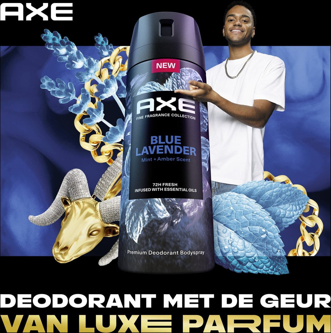 AX Fine Fragrance Collection Blue Lavender - Premium Deodorant Body Spray - 150 ml