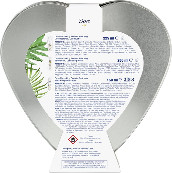 Dove Nourishing Secrets Coconut Heart Tin Gift Set