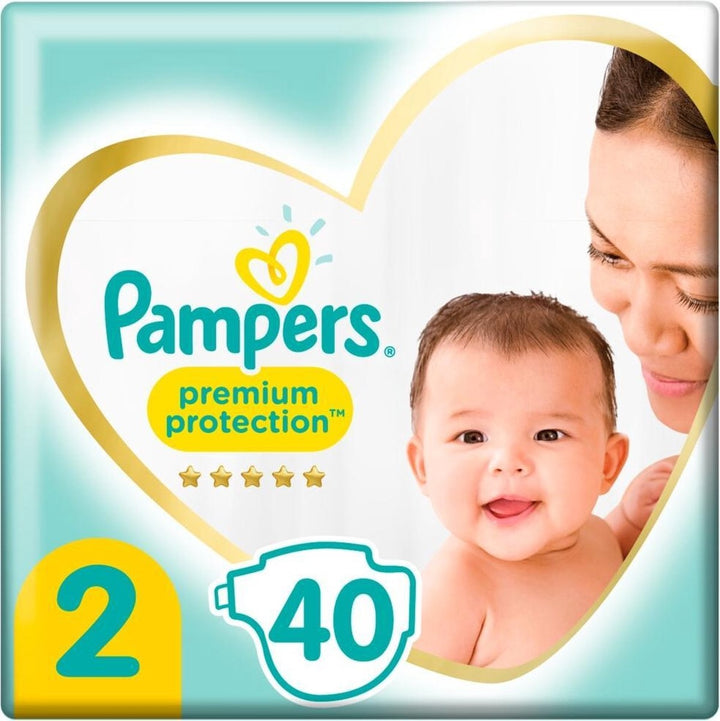 Pampers Premium Protection Windeln – Größe 2 – 40 Stück (4–8 kg)