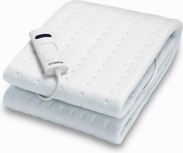 Cresta Care KTS150 Heizdecke für 1 Person mit 180-Minuten-Timer und maschinenwaschbarem Kuschelfleece 150 x 80 cm – Verpackung beschädigt