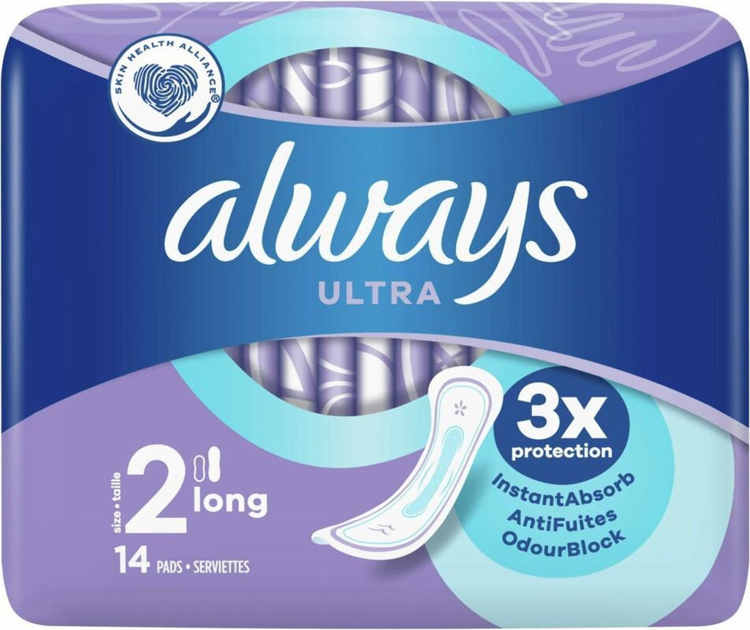 Always Ultra Long Sanitary Pads 14 Pieces