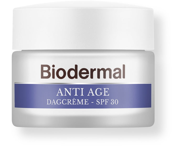 Biodermal Anti Age Dagcrème - SPF30 - Dagcrème met hyaluronzuur en vitamine C tegen huidveroudering - 50ml - Verpakking beschadigd