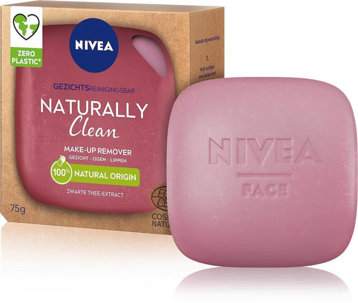 NIVEA Naturally Clean Face Bar Make-up-Entferner – 75 g